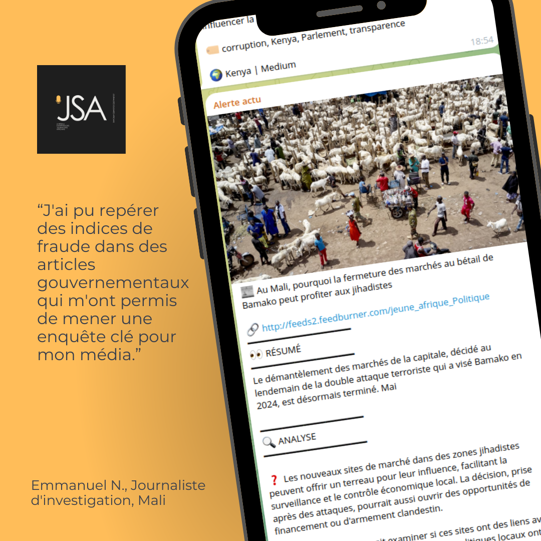 Journalistes Solidaires Afrique — Canal Telegram